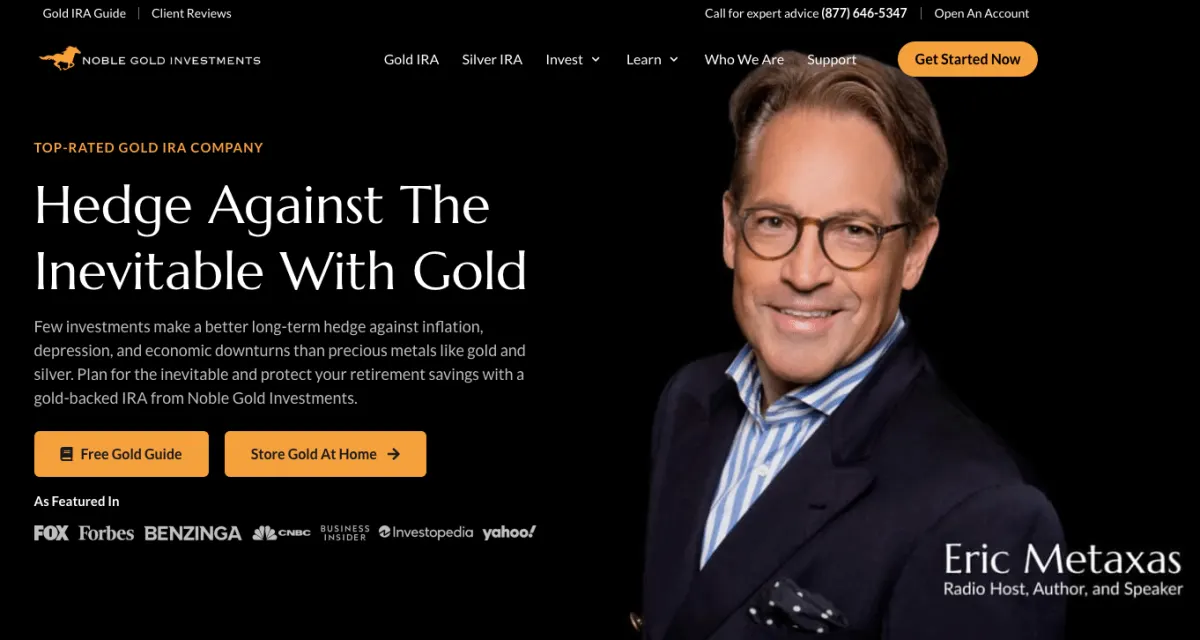 Noble Gold Investments website homepage